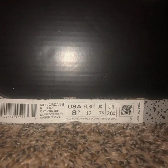 Air Jordan 5 retro ‘Top 3’ Sz 8.5 men’s w/ box - Picture 8 of 10